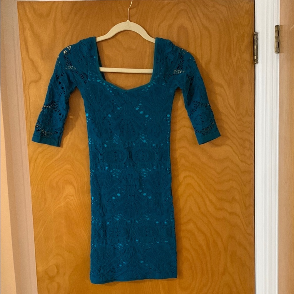 Free People Blue Bodycon Cocktail Dress